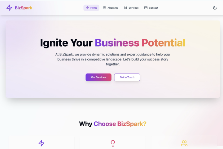 Business website