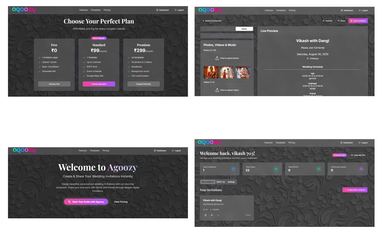 Create & Share Your Wedding Invitations Instantly  Design beautiful, personalized wedding invitations with Custom URL