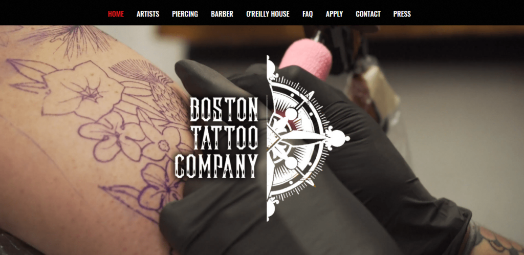 Webshop Boston Tattoo Company