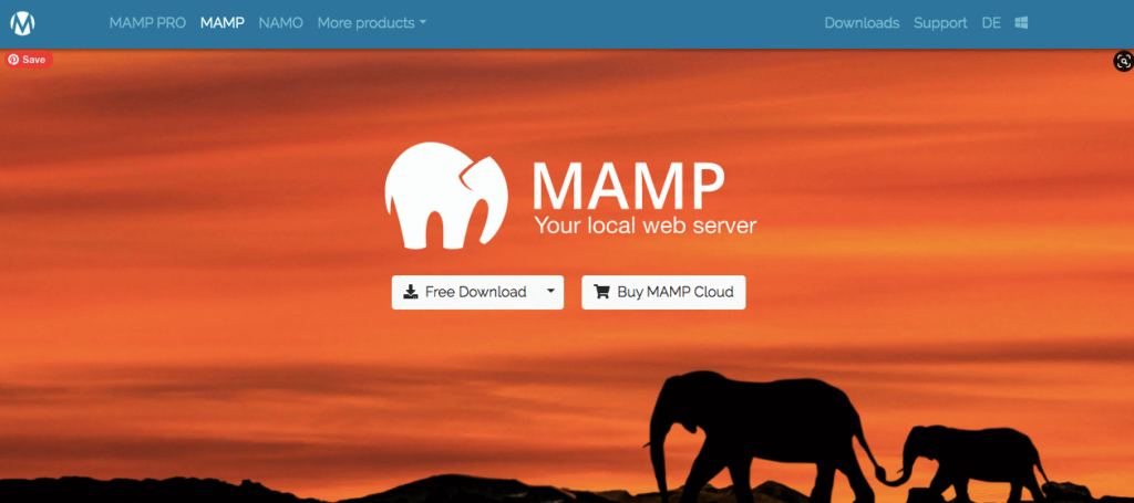 Gratis download MAMP