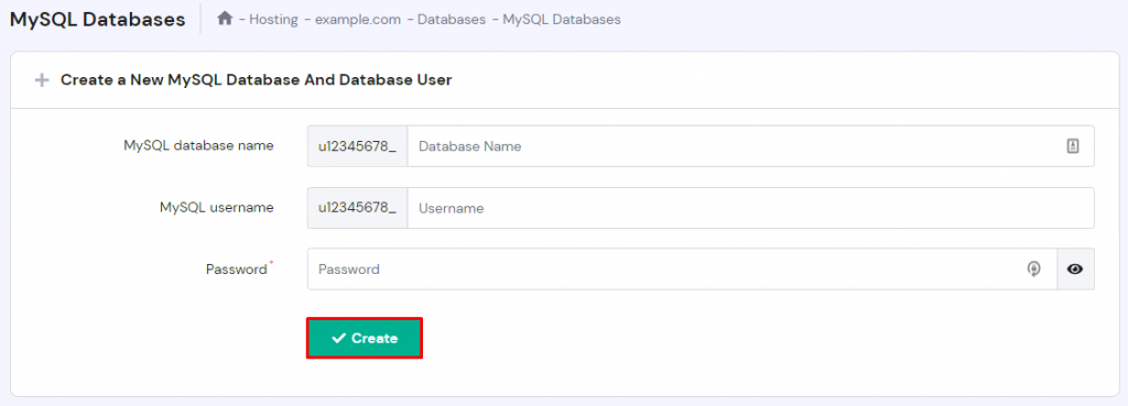 Database in Joomla aanmaken