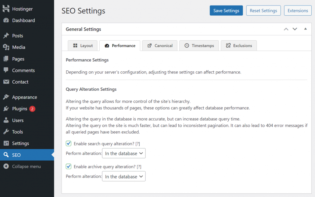 The SEO Framework plug-in
