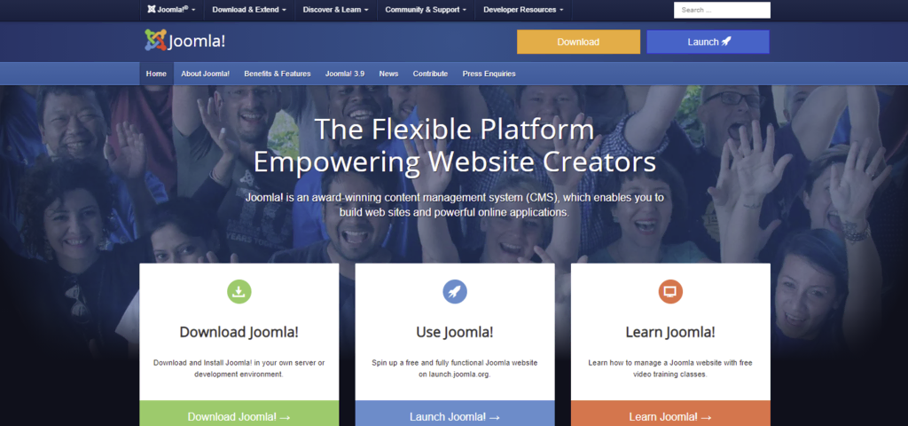 Joomla! startpagina