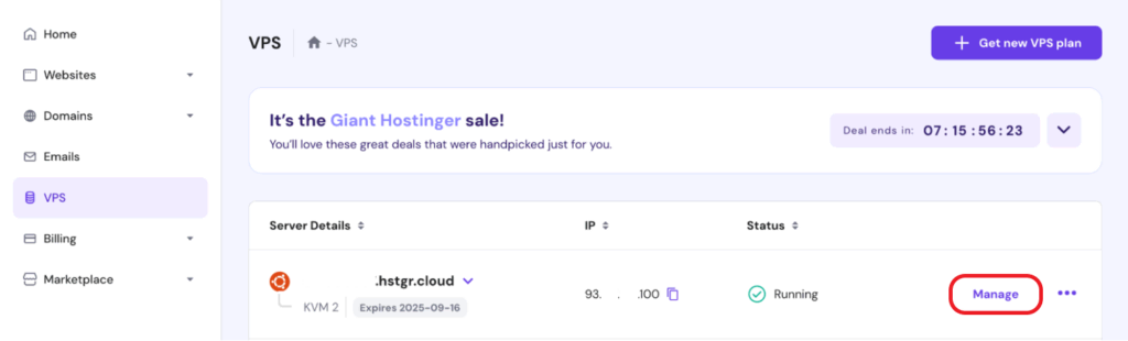 Hostinger VPS