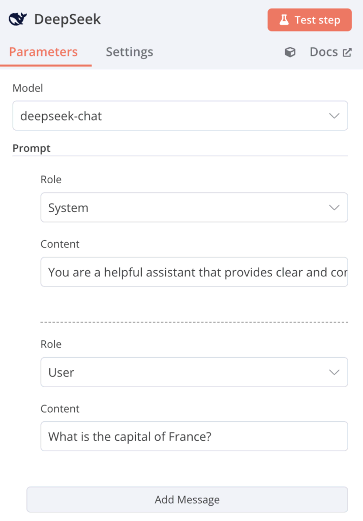 Voeg context en instructies toe voor de verschillende 'rollen' in DeepSeek