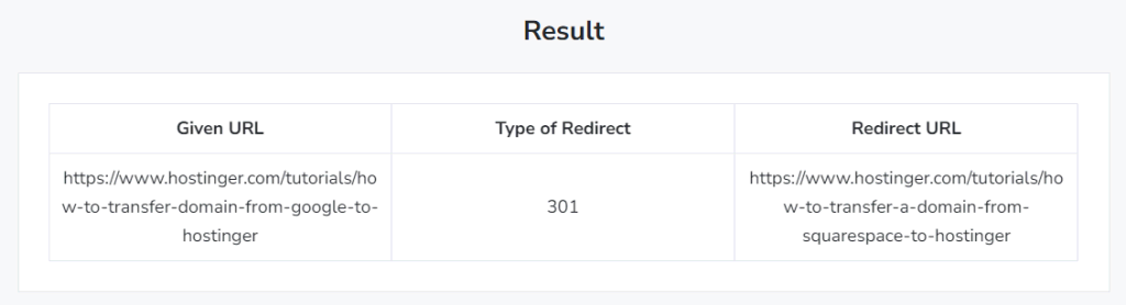 Je domeinredirects testen.