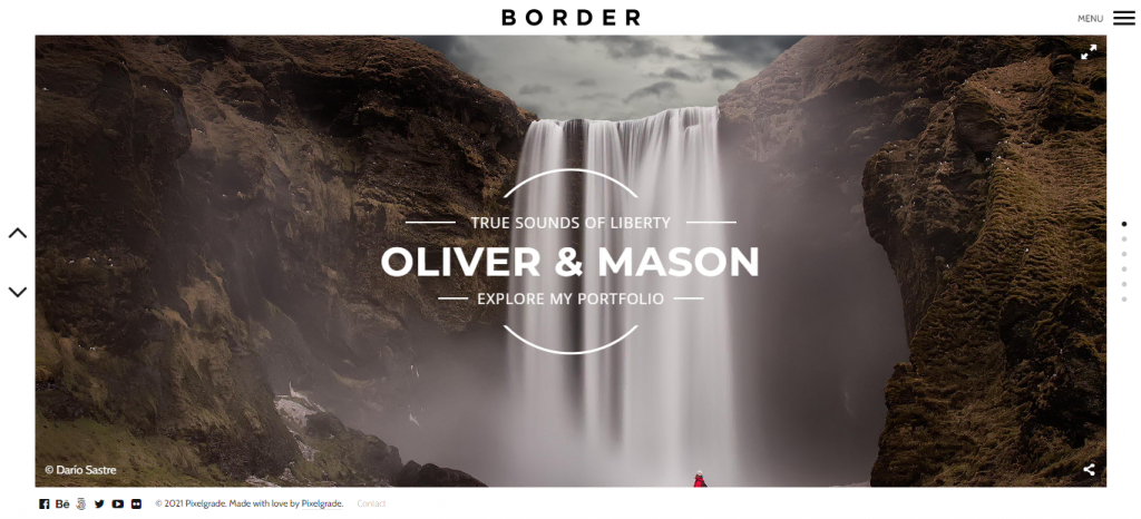 Thème WordPress Border pour photographe