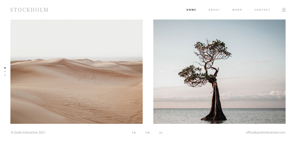 Thème WordPress Stockholm pour photographes