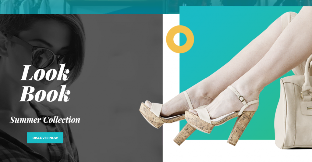 themes-wordpress-simples Le site démo du thème Float montrant une section de look book.
