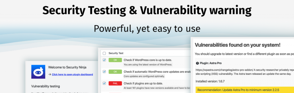 wordpress-scanner L'extension "The Security Ninja