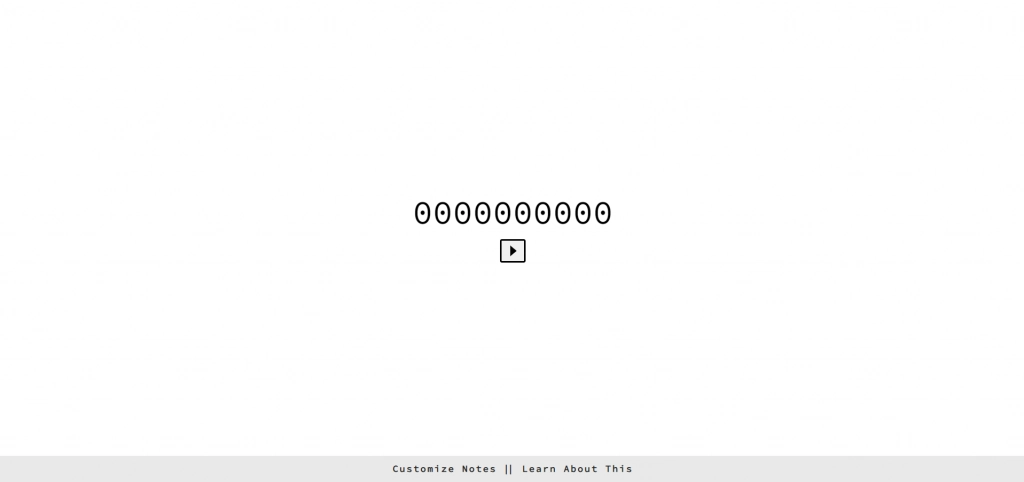 site-bizarre Site web bizarre Binary Music Player