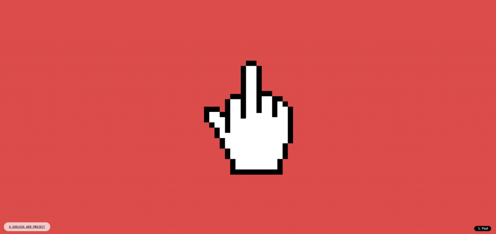 site-bizarre Site web bizarre That's The Finger