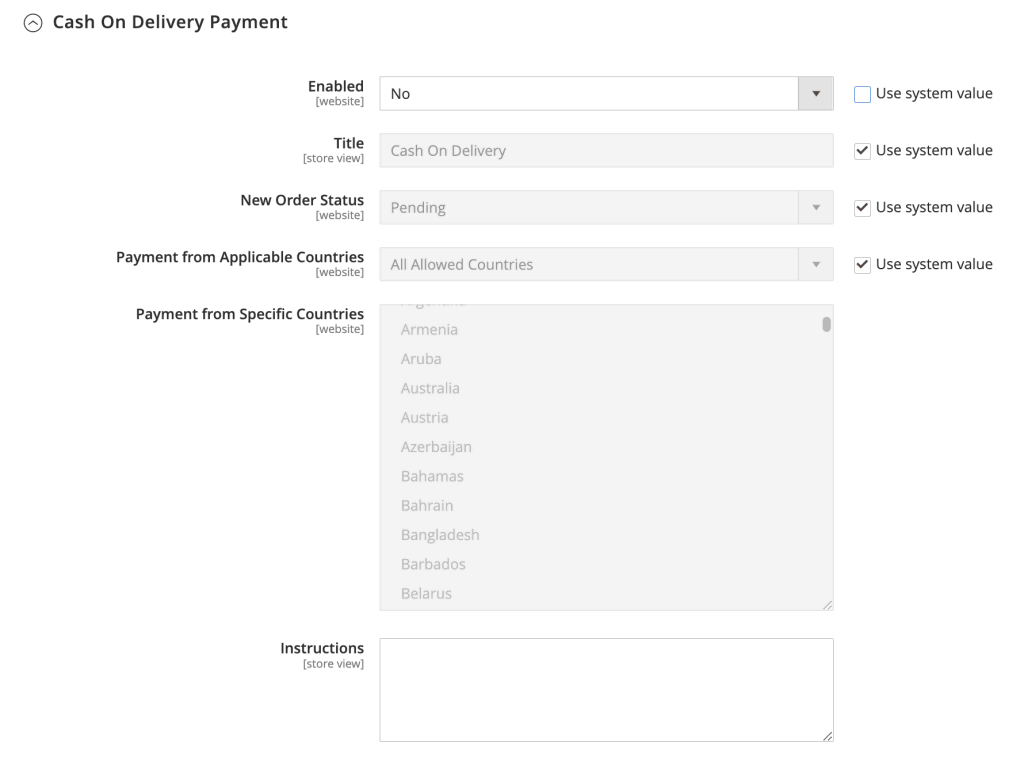 Cómo habilitar la opción de pago contra reembolso en Magento 2